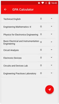 GPA Calculator android App screenshot 3